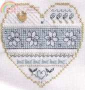 The Victoria Sampler Learning Collection Level 3 Assisi Embroidery BCS 3-8 - Blue and White Floral