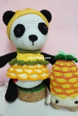 Amigurumi Panda With Pineapple Costume