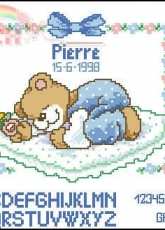 Vervaco 70.490  Sleeping Bear Birthsampler xsd