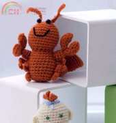 Red Heart - Michele Wilcox - WR1730-Crochet Little Lobster and Baby Mermaid - Free