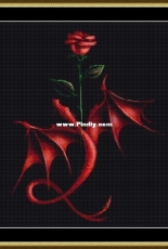 Rose Dragon Tapestry by Angel