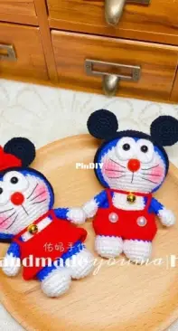 You Ma  Handmade - Mickey and Minnie Doraemon- Chinese