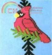 Plastic Canvas#6028 Tree Cardinals