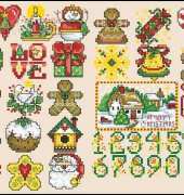 Christmas Countdown - Advent Calendar by Joan Elliott from Cross Stitcher 204 XSD