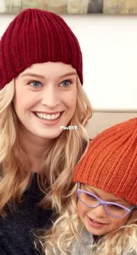 Yarnspirations - The Everybody Knit Hat by Caron - Free