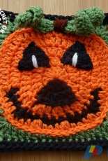 Keep Calm and Crochet On  UK- Heather Gibbs- Jack O Lantern Afghan Square