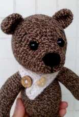 Chocolate cookie teddy bear