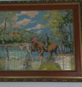 lady & gentleman on their horses