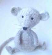 The Birds and Bees- Vicky Lewis- Crocheted and felted Mouse