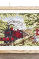 Full Steam Ahead - Railway Scene by Amanda Butler from The World of Cross Stitching TWOCS 269 XSD