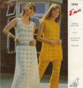 Wonky Zebra - EMU 2866 - Tabbard Trousersand and Maxi Dress