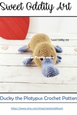 Sweet Oddity Art - Carolyne Brodie - Ducky the Platypus crochet pattern