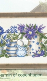 Permin of Copenhagen 12-5187 - 155187 - Blue Flowers XSD