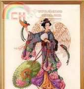 American School of Needlework ASN 3724 Japanese Angel by Barbara Baatz XSD