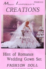 Mary Layfields Creations - FDHR033 - Hint of Romance Wedding Gown Set