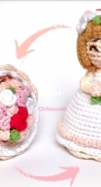 Chibiscraft - Febby Kurniawati Pranajaya - Reversible Flower Bouquet and Bride