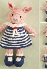 girl pig by Julie Williams - Little Cotton Rabbits