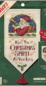 Dimensions 8581 - Keep the Christmas Spirit Banner XSD