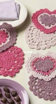 Lovely Lace Heart Doilies