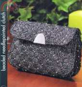 Created by Darice-Beaded Needlepointed Clutch-PlasticCanvas