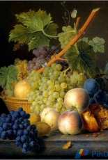 EstE 059 A Basket of Grapes and Peaches XSD
