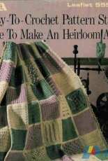 Leisure Arts - Darla Sims -  555 - 63 Easy-To-Crochet Pattern Stitches Combine to Make An Heirloom Afghan