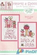 Sue Hillis Designs Book One L470 - Hearts & Spools