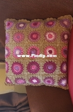 Granny square pillow