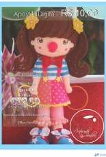 Costurando Sonhos - Zilma Rocha - Circus  Clown - Felt - Portuguese