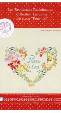 Les Brodeuses Parisiennes - LBP Un Coeur pour Toi by Hélène Le Berre XSD