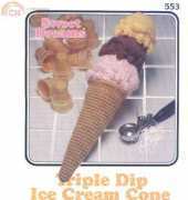 Annies Attic 553 - Sweet Dreams - Triple Dip Ice Cream Cone