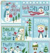 Lizzie Kate - 6 Snow Belles all together with border