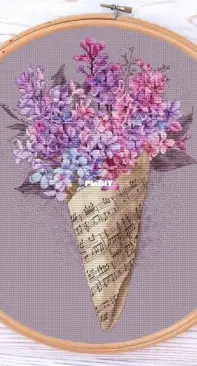 Ameli Stitch - Lilac in Music Paper by Anna Smith XSD