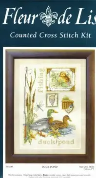 Fleur de Lis EPX165/ A Day by the Pond from Cross Stitch Collection 167 XSD