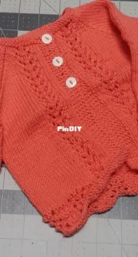 0-3 mths coral sweater