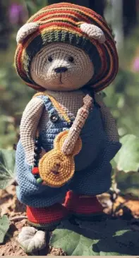 Sveta Crochet Pattern - Sveta Lutik toys - Svetlana Lutik - Bear Outfit - Russian
