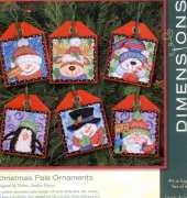 Dimensions 70-08842 Christmas Pals Ornaments PCS