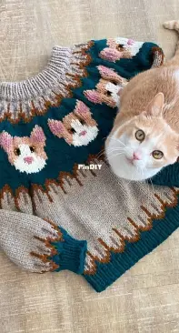 Kitty Cat Sweater by Hollie Soave