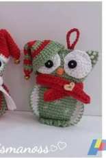 Conmismanoss - Susana Villalobos – Christmas Owls
