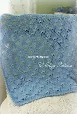 Olga Poltava - Blue Lace Baby Blanket