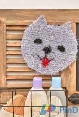Sparkle Cat Scrubby Knitting Pattern by Michele Wilcox for Red Heart Free