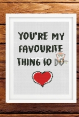 Smart Cross Stitch - You're My Favourite - Free