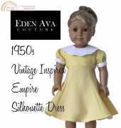Eden Ava - 1950's Empire Silhouette Dress for 18" Dolls