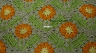 my granny square sunflower bag