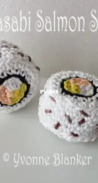 Yvonnes Crochet Art - Yvonne Blanker - Wasabi Salmon Sushi - Wasabi Zalm Sushi - Dutch