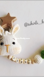 Sihirli Halka - Burcu Bülbül - Bunny Otis Pacifier Chain - Tavsan Otis Emzik Zinciri - Turkish
