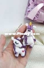 Crochet Pattern By Lily - moi prelesti - Liliya Sharipova - Sparkle The Unicorn brooch