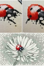 Ajisai Designs - Ladybug and Daisy, Blackwork