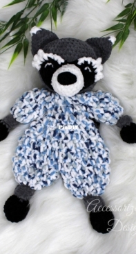 Darling Maple Designs - Accessorize This Designs - Sara Blake - Raccoon Ragdoll Lovey