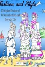 Fashion and Style Adult Coloring Book  by ArtyShock
